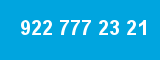 922 777 23 21 922 777 23 21